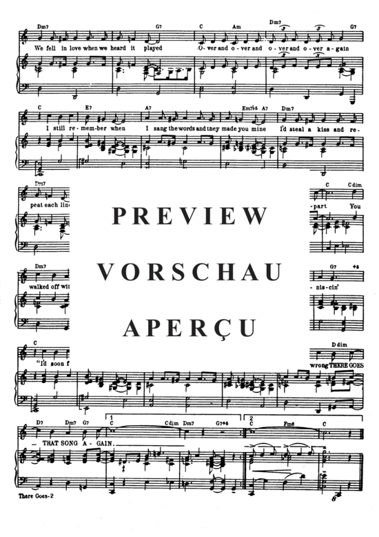 Produktgalerie: Seite 4 von 8 There Goes That Song Again  , Popular Standard, Klavier und Gesang