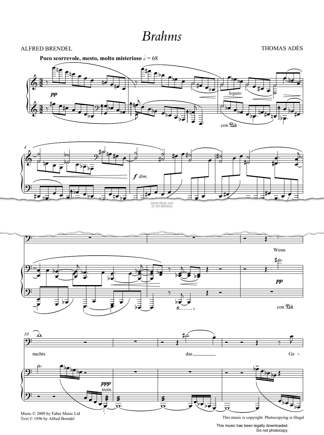 Produktgalerie: Seite 1 von 1 Brahms, Thomas Adès, Gesang, Klavier