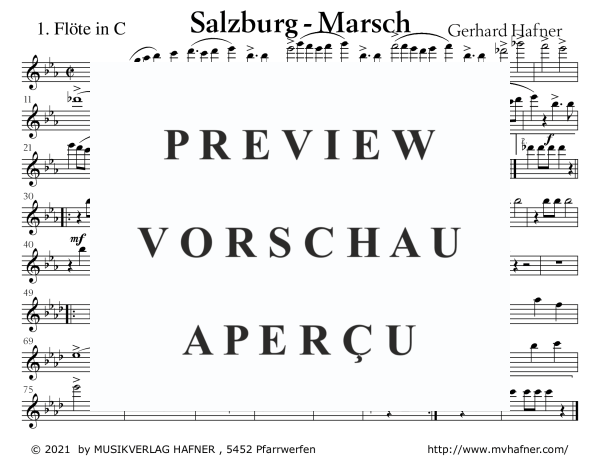 Product gallery: Page 11 of 11 Salzburg - Marsch, , (large wind orchestra)