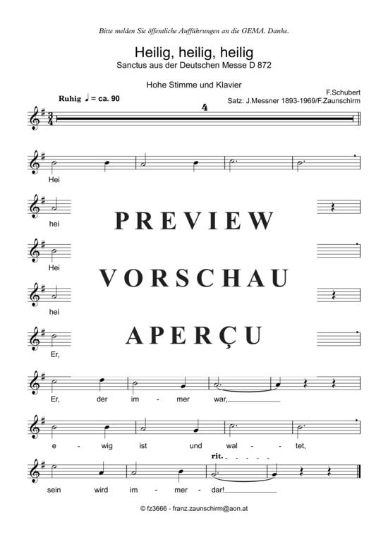 Product picture to: Zum Sanctus (Heilig, heilig) Franz Schubert