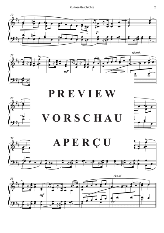 Product gallery: Page 5 of 5 Kuriose Geschichte - Kinderszenen op. 15, Nr. 2 , , Piano Solo