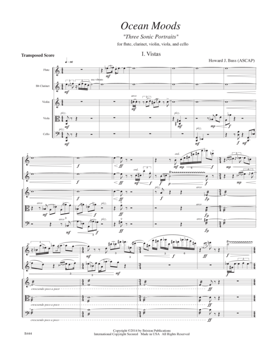 Produktbild zu: Ocean Moods Three Sonic Portraits Howard J. Buss 