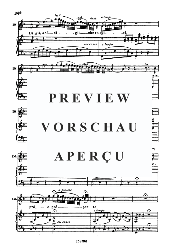 Product gallery: Page 11 of 11 Col sorriso d innocenza, , Soprano and Piano