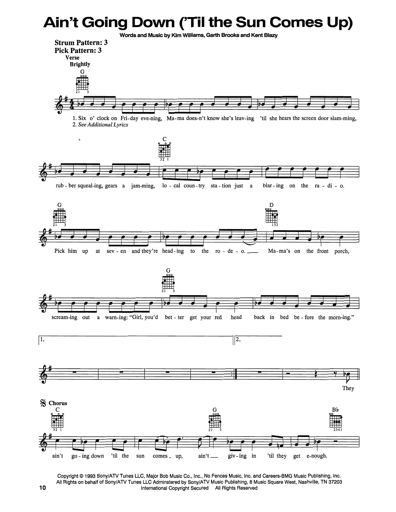 Produktbild zu: Ain't Goin' Down ('Til The Sun Comes Up)