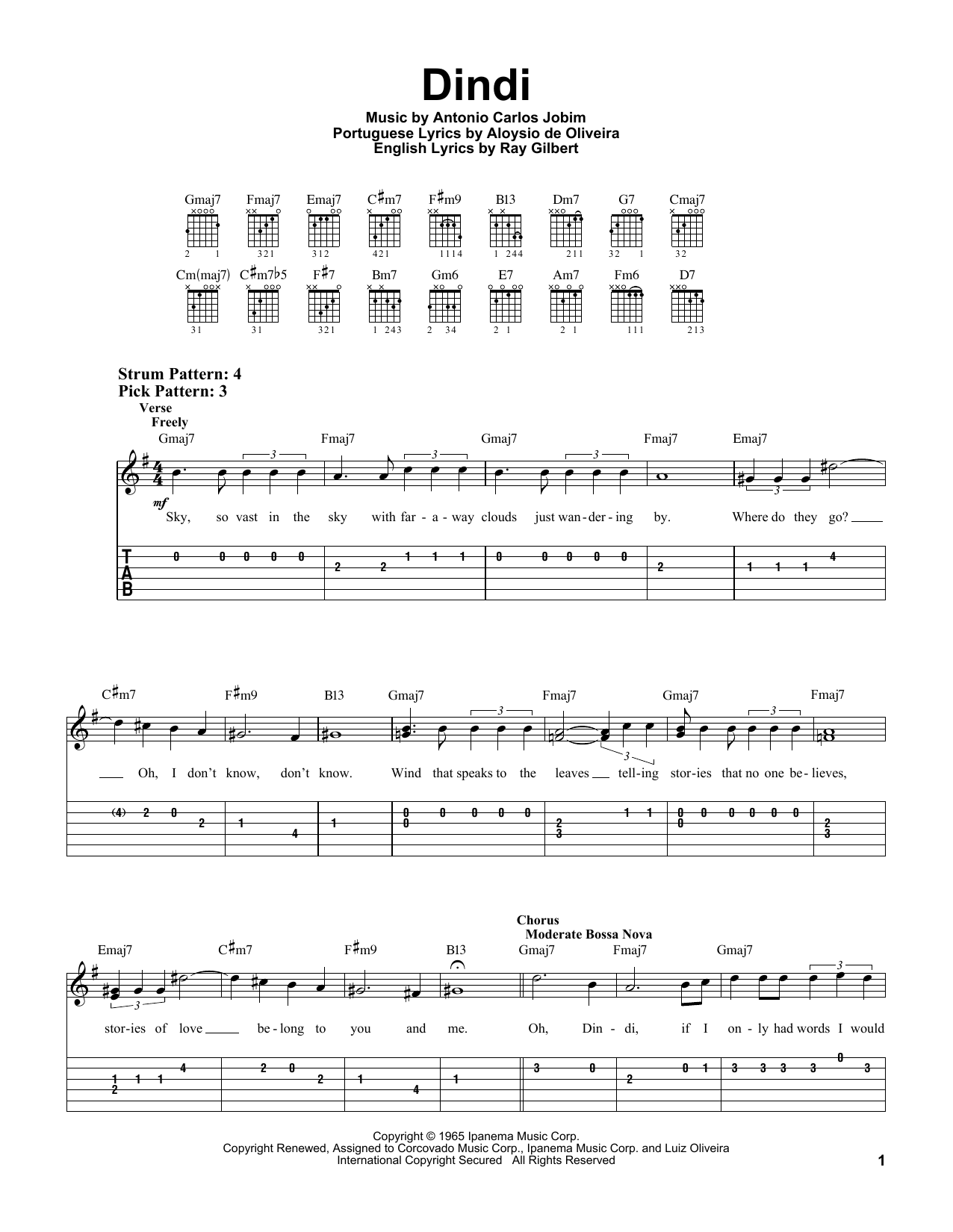 Product gallery: Page 1 of 1 Dindi, Antonio Carlos Jobim