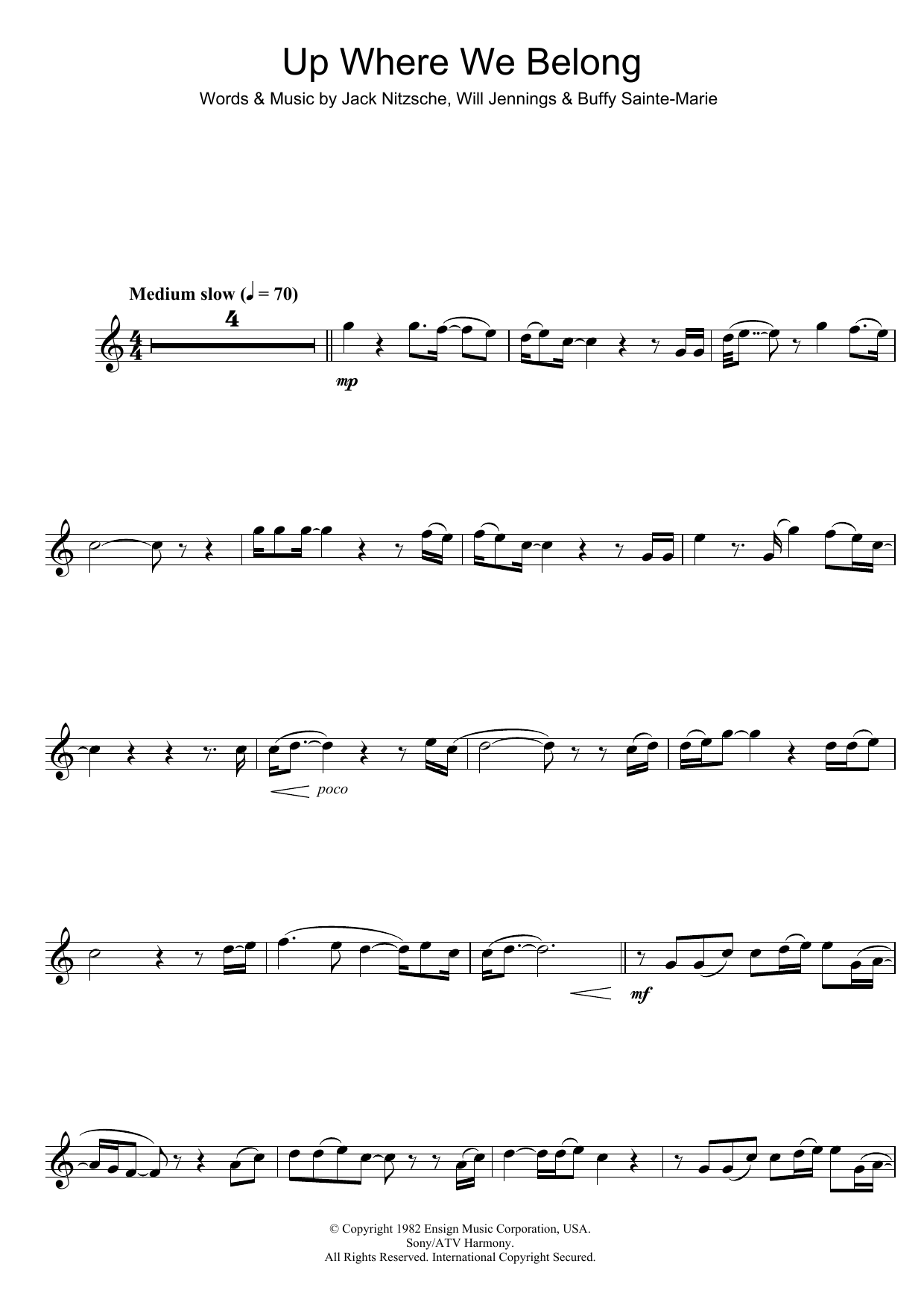 Product gallery: Page 1 of 1 Up Where We Belong (from An Officer And A Gentleman), Joe Cocker