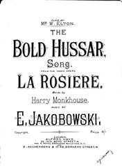 cover: The Bold Hussar, Edward Jakobowski, Gesang, Klavier
