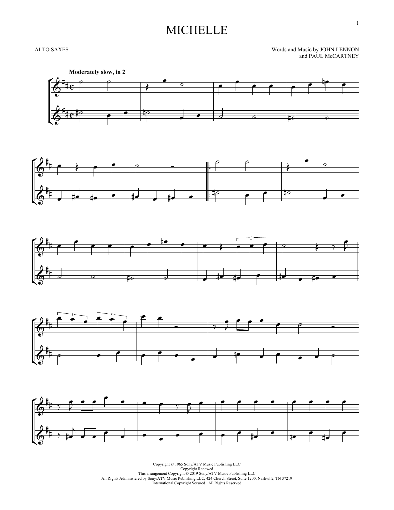Product gallery: Page 1 of 1 Michelle, The Beatles