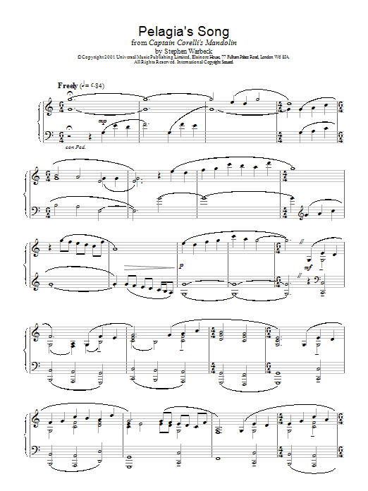 Product gallery: Page 1 of 1 Pelagias Song, Stephen Warbeck