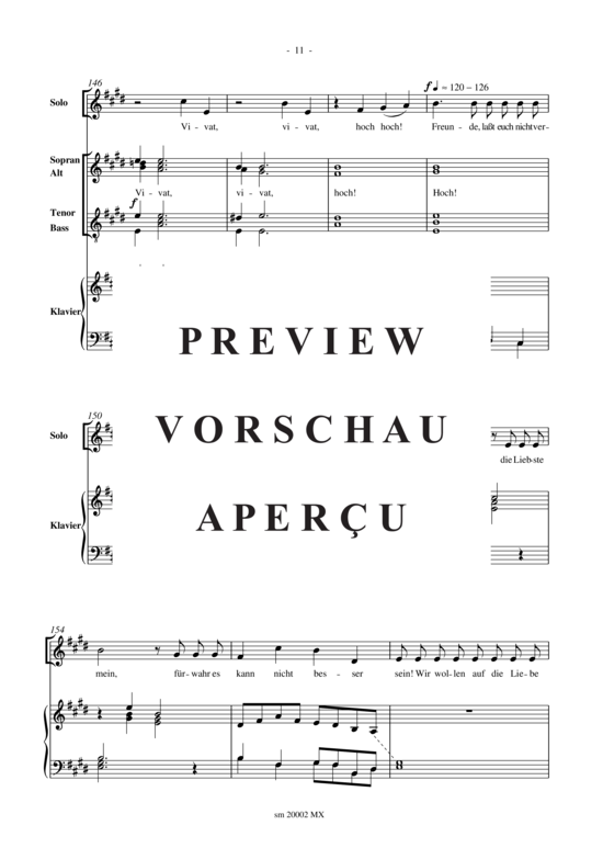 Product gallery: Page 13 of 19 Es leb' die Liebe und der Wein , , (bass solo, mixed choir + piano)