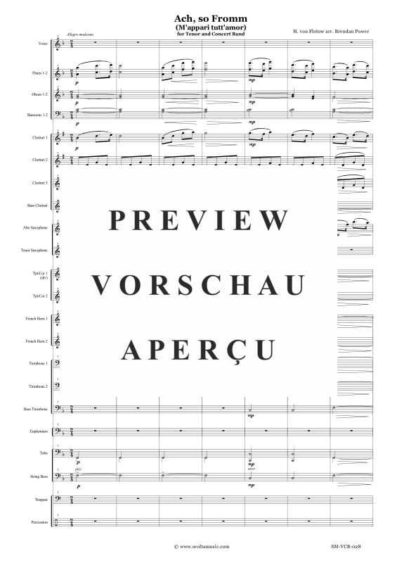 Produktgalerie: Seite 4 von 11 M'appari tutt'amor, , Solo Gesang und Concert Band