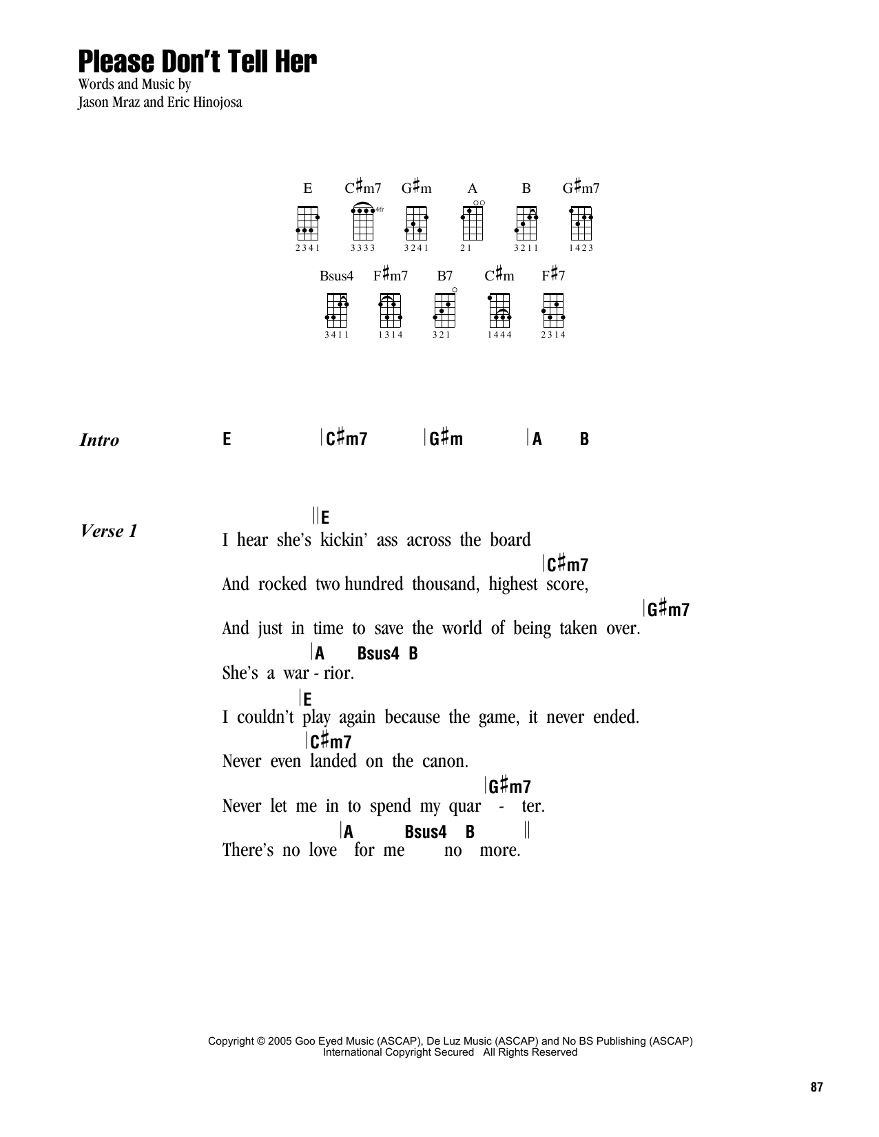 Product gallery: Page 1 of 1 Please Don't Tell Her, Jason Mraz