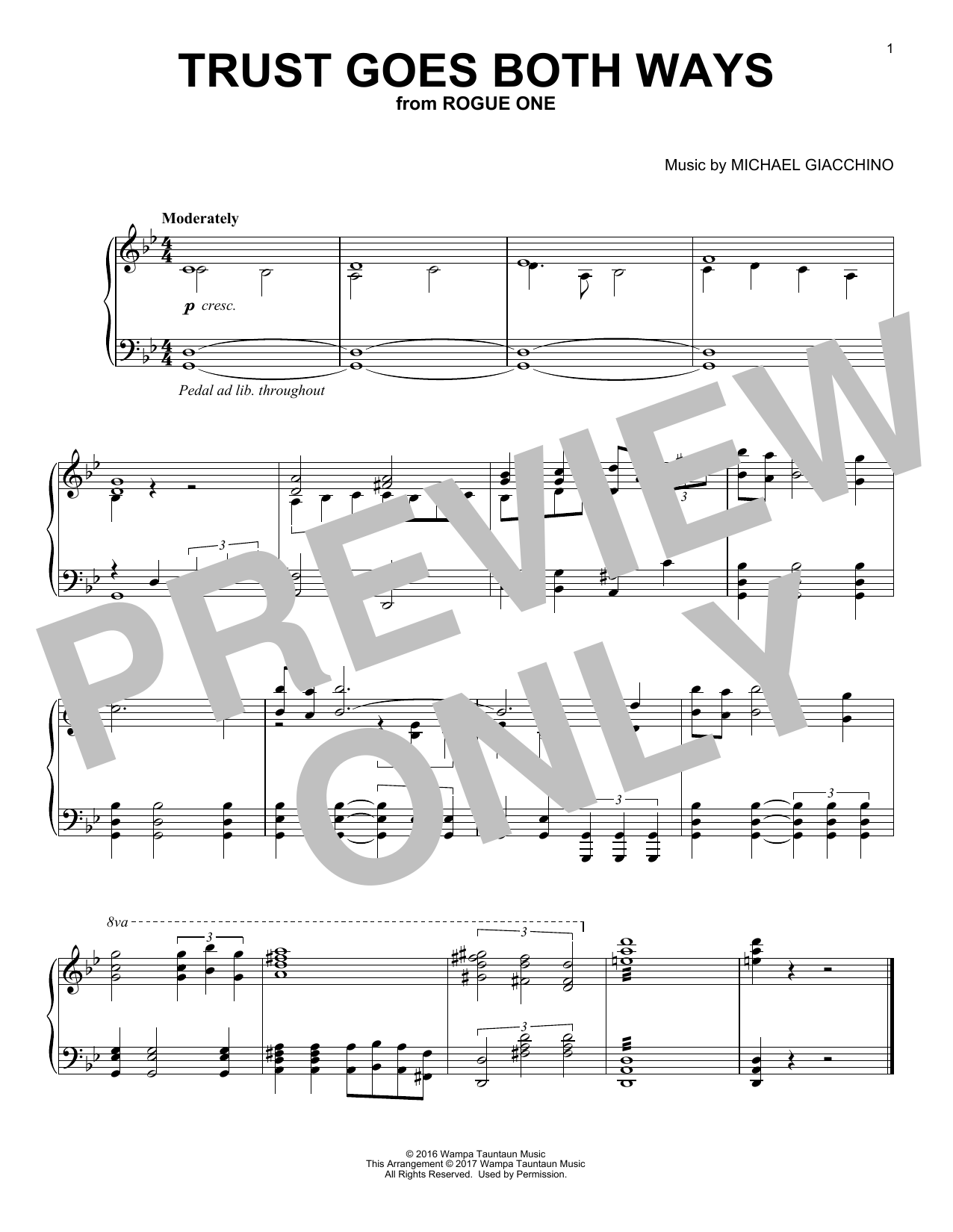 Product gallery: Page 1 of 1 Trust Goes Both Ways, Michael Giacchino