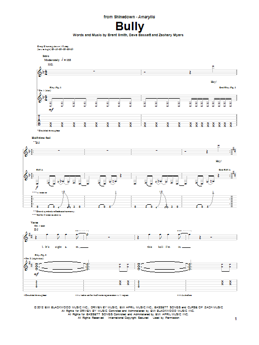 Produktgalerie: Seite 1 von 1 Bully, Shinedown, Gitarre