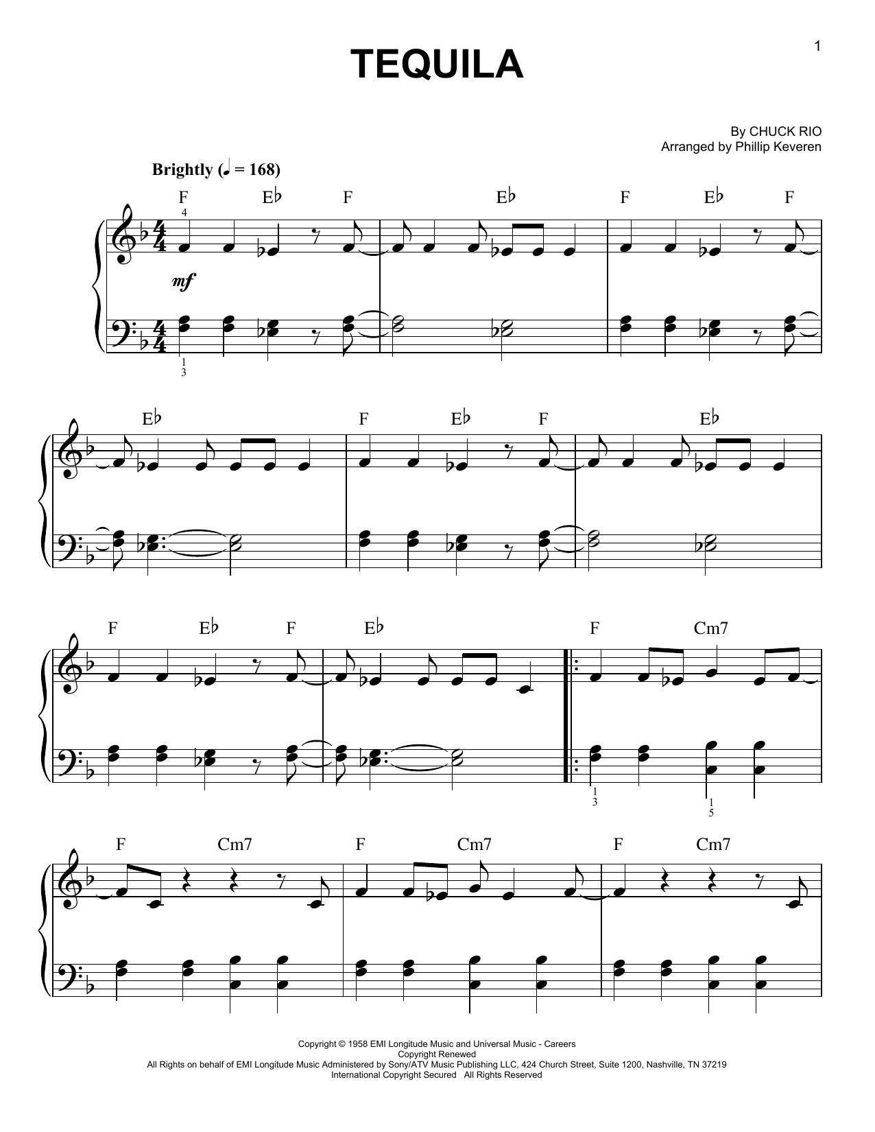 Product picture to: Tequila (arr. Phillip Keveren)