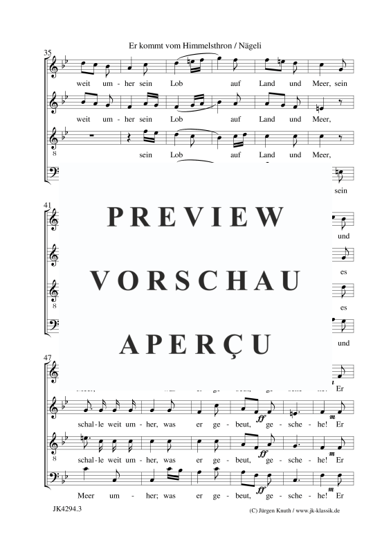 Produktgalerie: Seite 4 von 7 Er kommt vom Himmelsthron, , Gemischter Chor