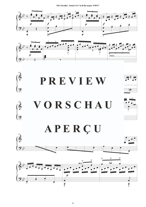 Produktgalerie: Seite 7 von 10 Sonate Nr. 7 in B-Dur, , Klavier Solo