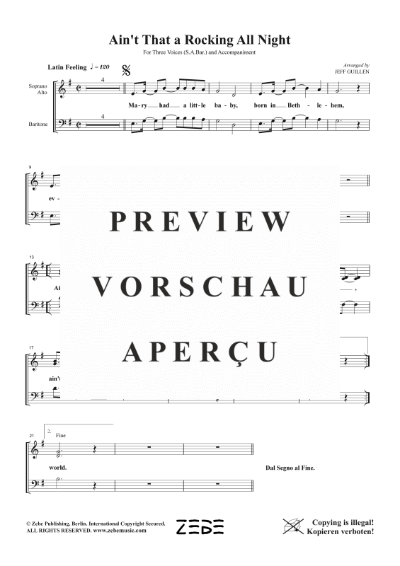 Produktgalerie: Seite 1 von 6 Ain´t That a Rocking, , Gemischter Chor SAB und Klavier