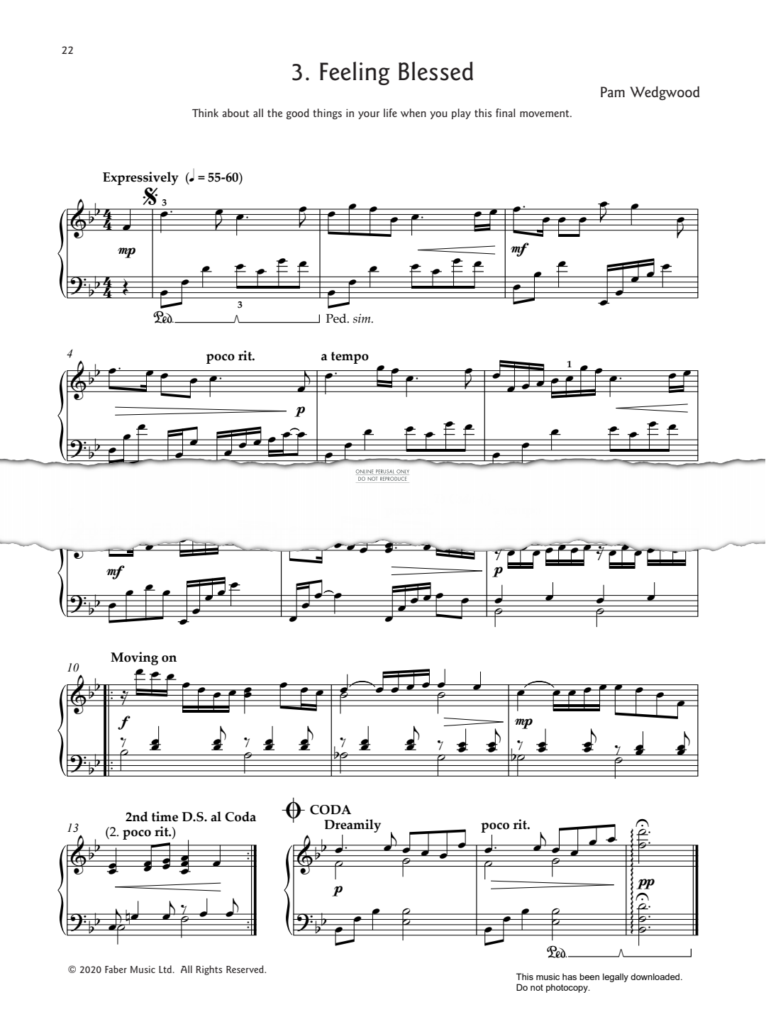 Produktbild zu: Feeling Blessed (from 'Changing Moods')