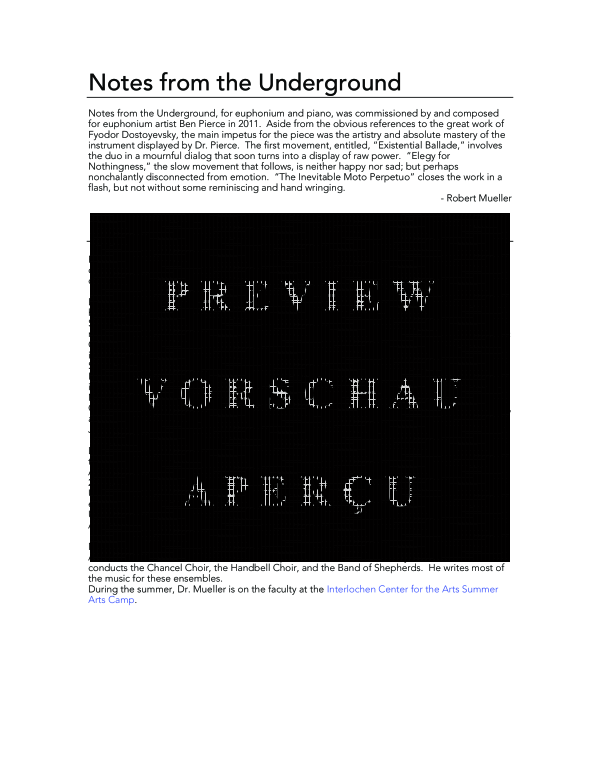 Product gallery: Page 4 of 11 Notes from the Underground, , (euphonium and piano)