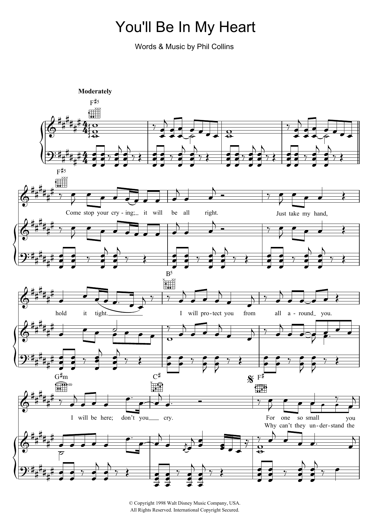 Produktbild zu: You'll Be In My Heart (from Tarzan)