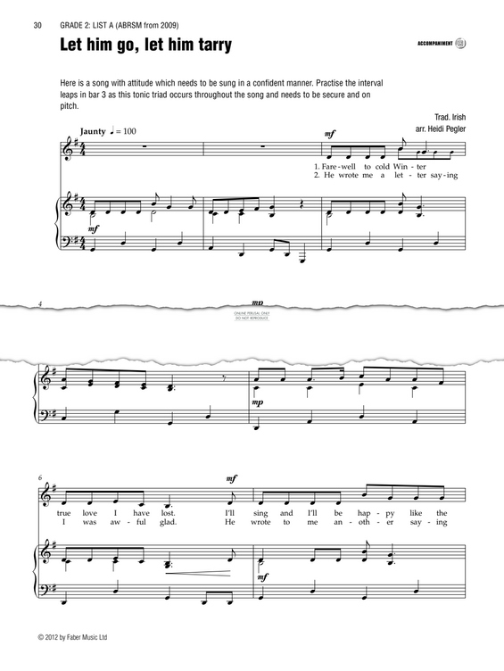 Produktgalerie: Seite 1 von 1 Let Him Go, Let Him Tarry, Irish Traditional, Gesang, Klavier