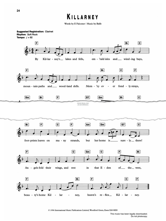 gallery: Killarney, Michael William Balfe, Gesang, Gitarre, Keyboard