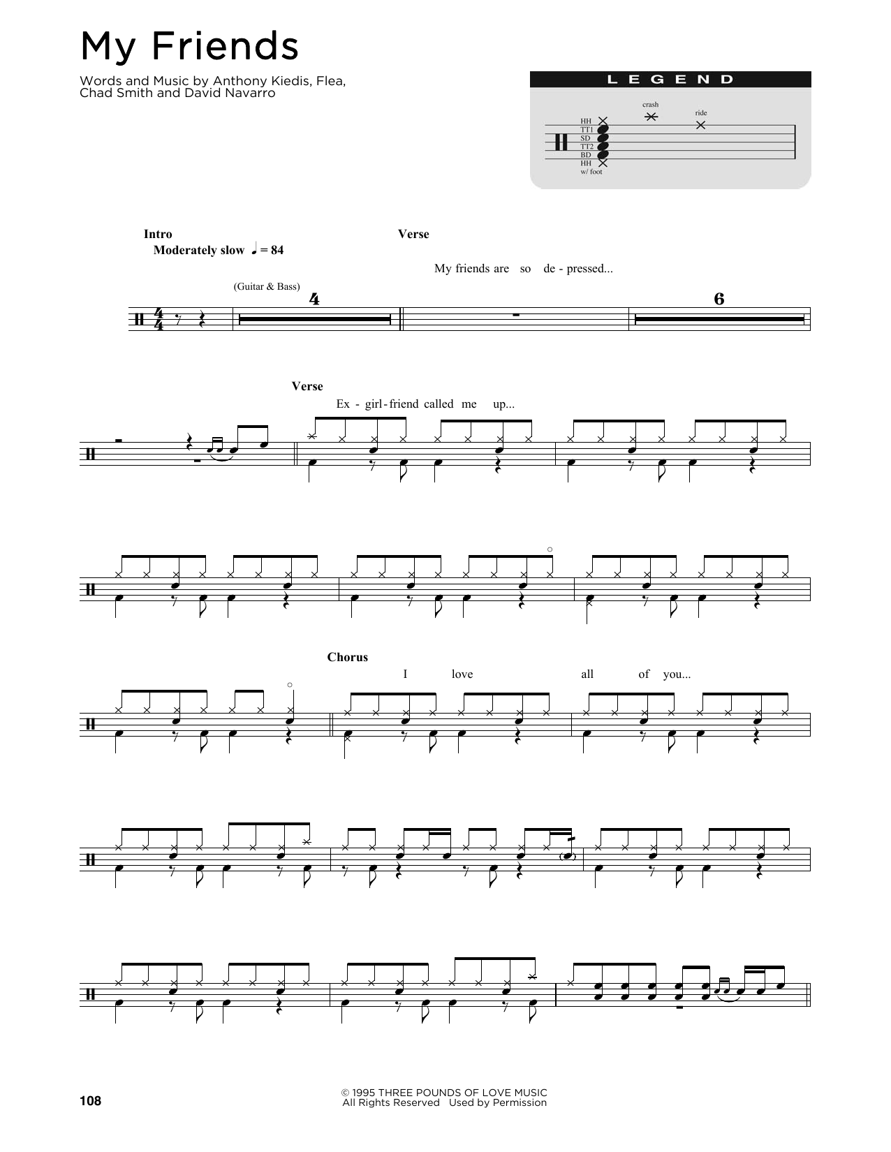 Product gallery: Page 1 of 1 My Friends, Red Hot Chili Peppers