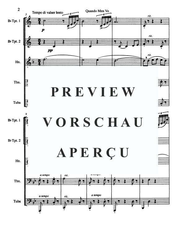 Product gallery: Page 4 of 11 Musetta's Waltz, , Brass Quintet