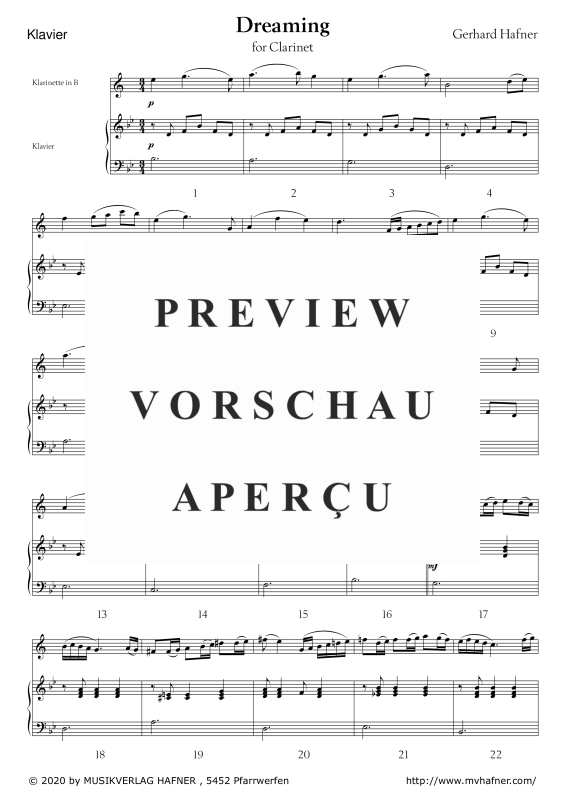 gallery: Dreaming, , (Melodieinstrument und Klavier/Orgel)