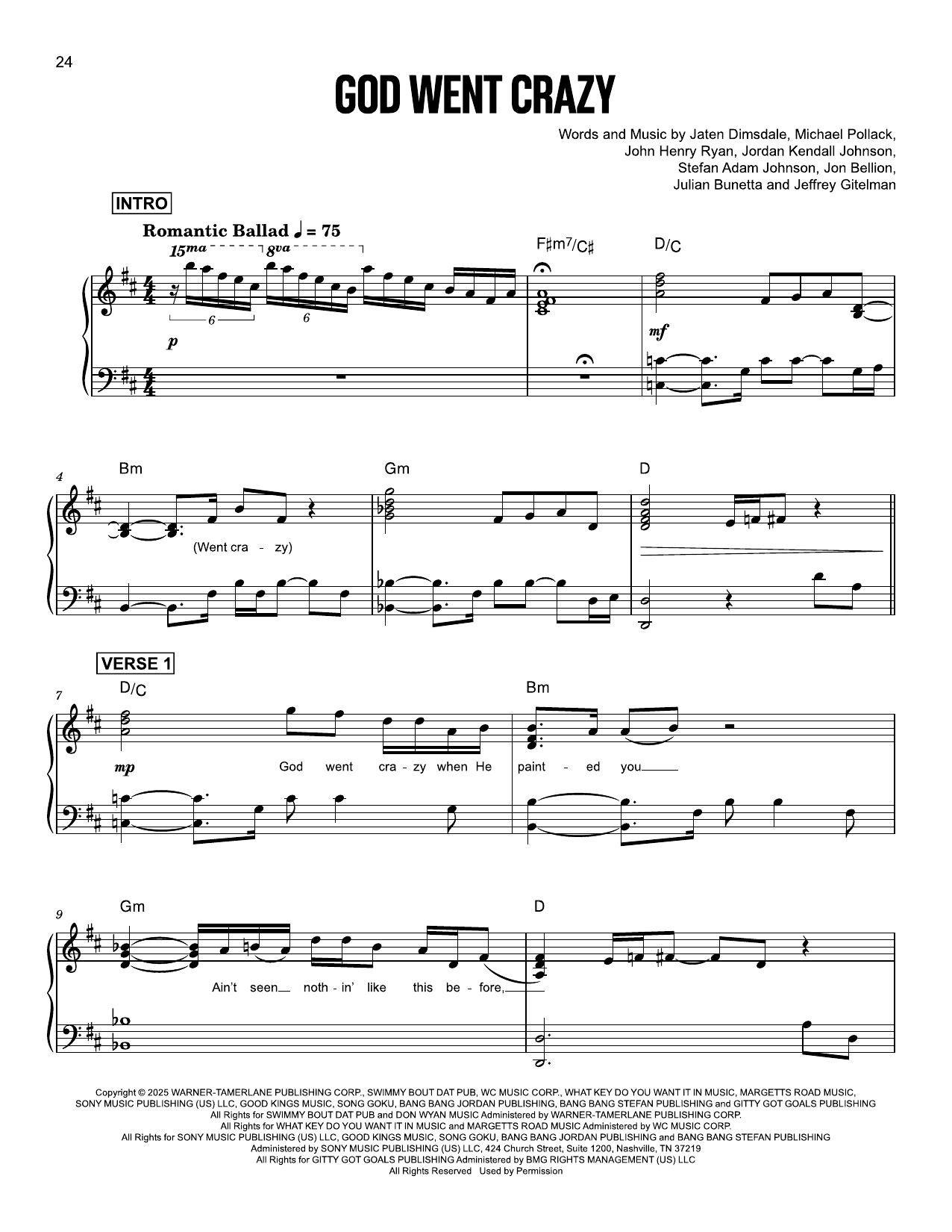 Produktgalerie: Seite 1 von 1 God Went Crazy, Teddy Swims