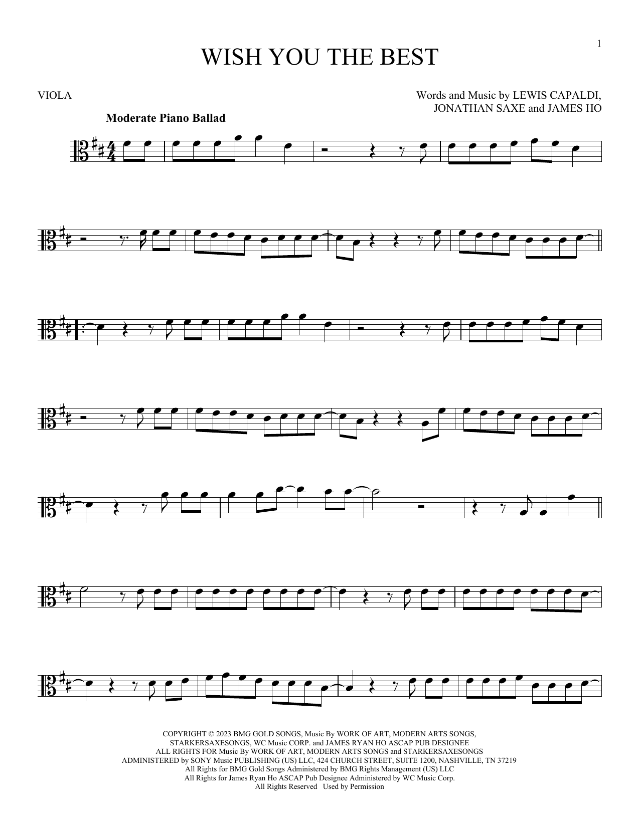 Product gallery: Page 1 of 1 Wish You The Best, Lewis Capaldi