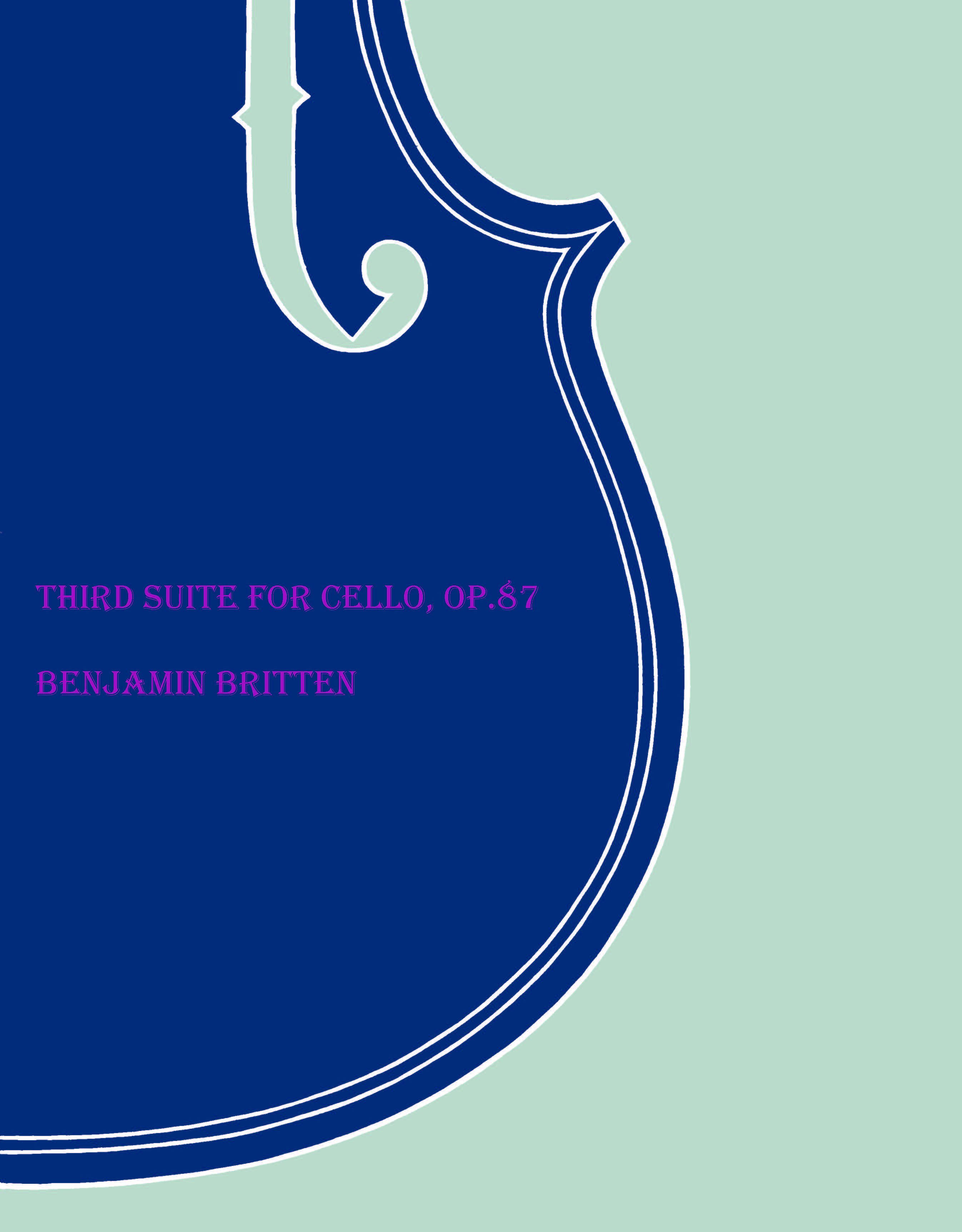 Produktbild zu: Third Suite For Cello, Op.87