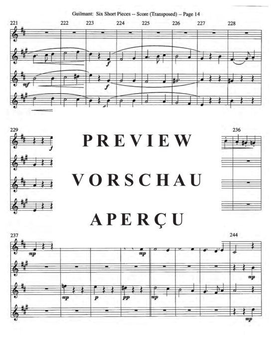 gallery: Sechs kurze Stücke, Op. 48 , , (Saxophon Quartett SATB)
