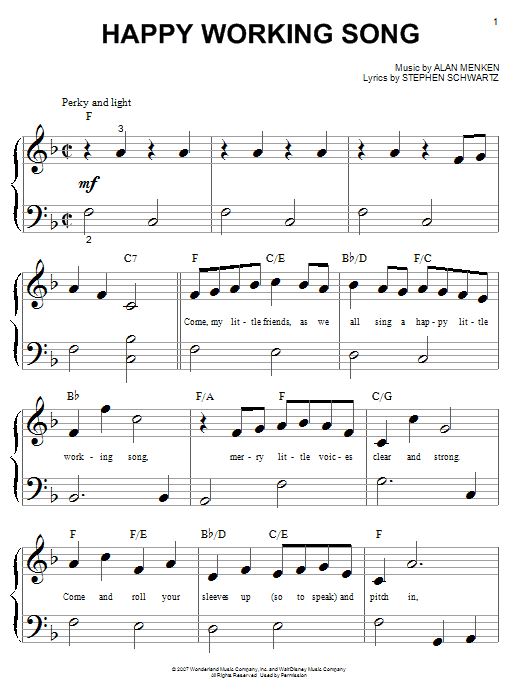 Product picture to: Happy Working Song (from Enchanted)