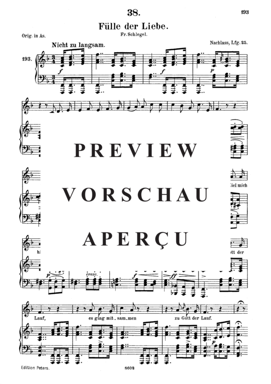 Product gallery: Page 2 of 6 Fülle der Liebe D.854, , Medium Voice and Piano