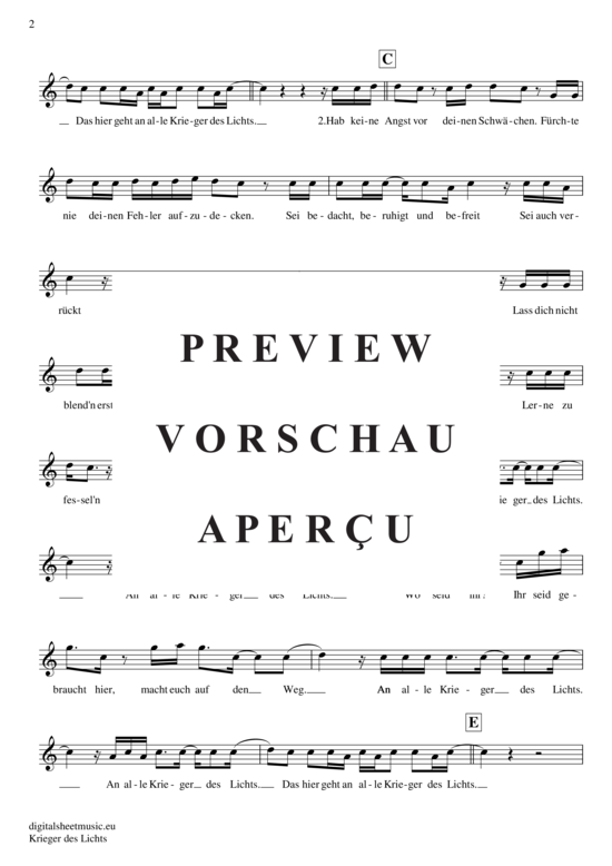 Product gallery: Page 3 of 4 Krieger des Lichts , Silbermond, (violin)