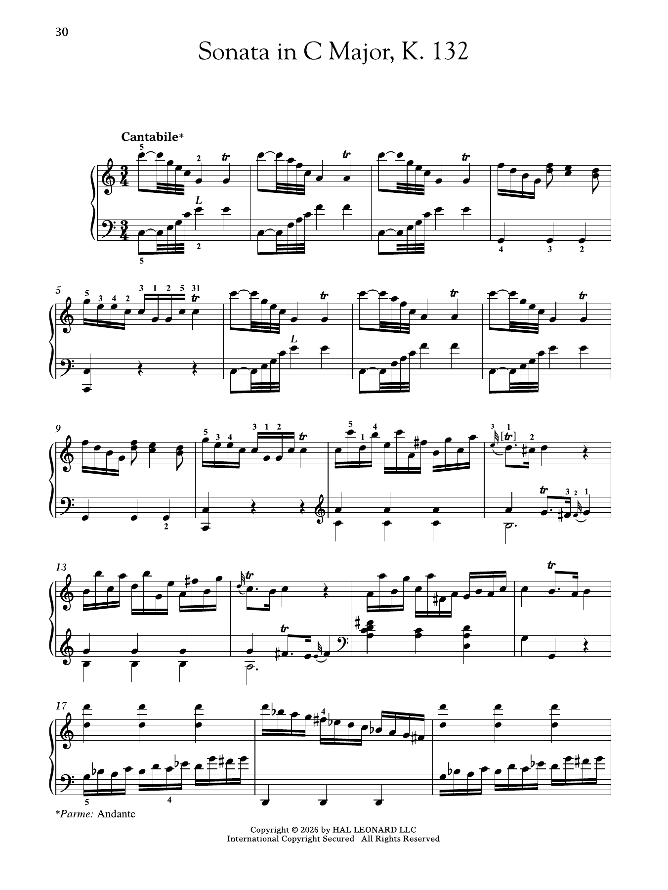 Produktgalerie: Seite 1 von 1 Sonata In C Major, K. 132, Domenico Scarlatti, Klavier