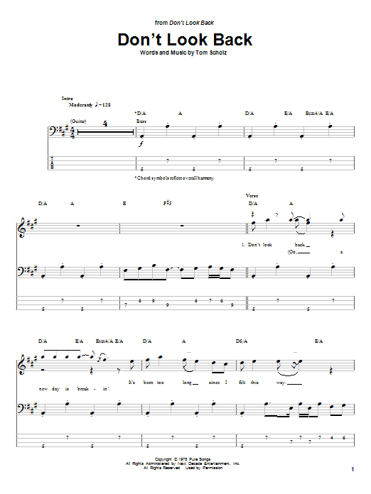Produktgalerie: Seite 1 von 1 Don't Look Back, Boston, E-Bass