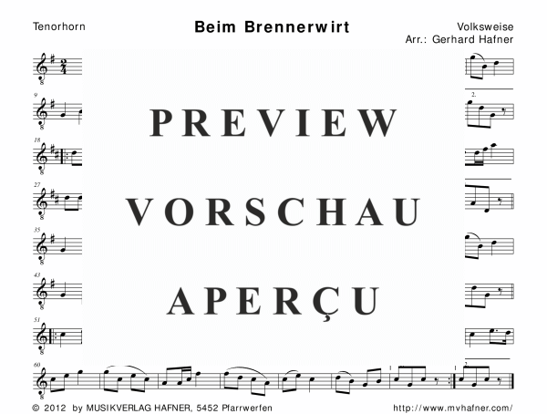 Product gallery: Page 10 of 11 Beim Brennerwirt, , (woodwind and brass)