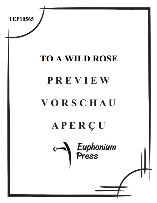 Product gallery: Page 2 of 10 To a Wild Rose , , (Tuba Quartett EETT)
