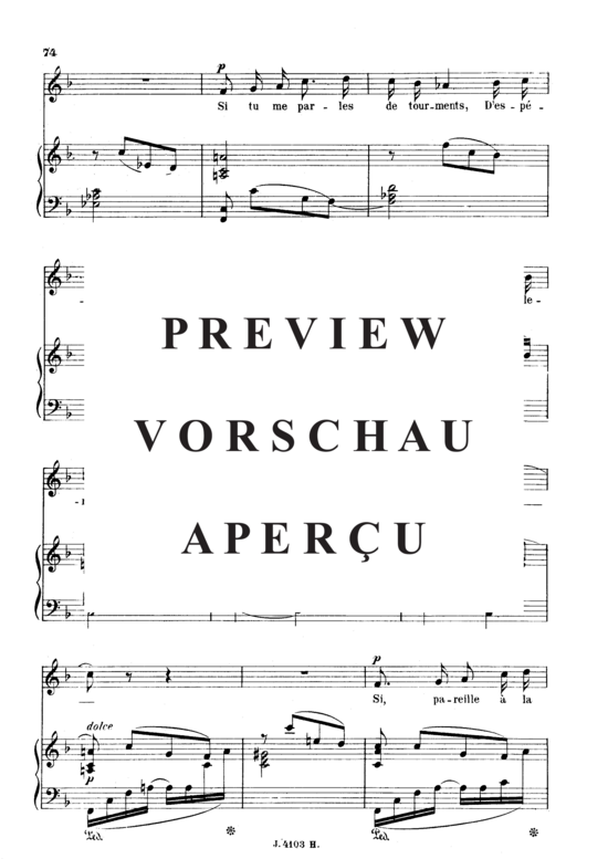 gallery: Les présents Op.46 No.1 , , (Gesang hoch + Klavier)