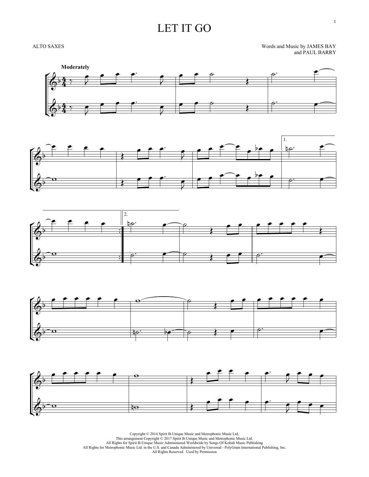 Product gallery: Page 1 of 1 Let It Go, James Bay