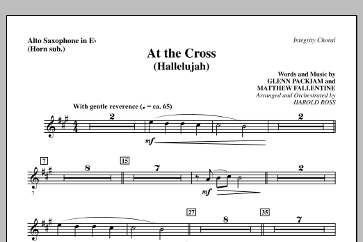 Produktgalerie: Seite 1 von 1 At The Cross (Hallelujah) - Alto Sax (sub. Horn), Harold Ross, Chor