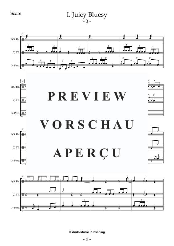 Produktgalerie: Seite 8 von 11 5 Ensemble Pieces for three Percussionists, , Percussion Ensemble Trio