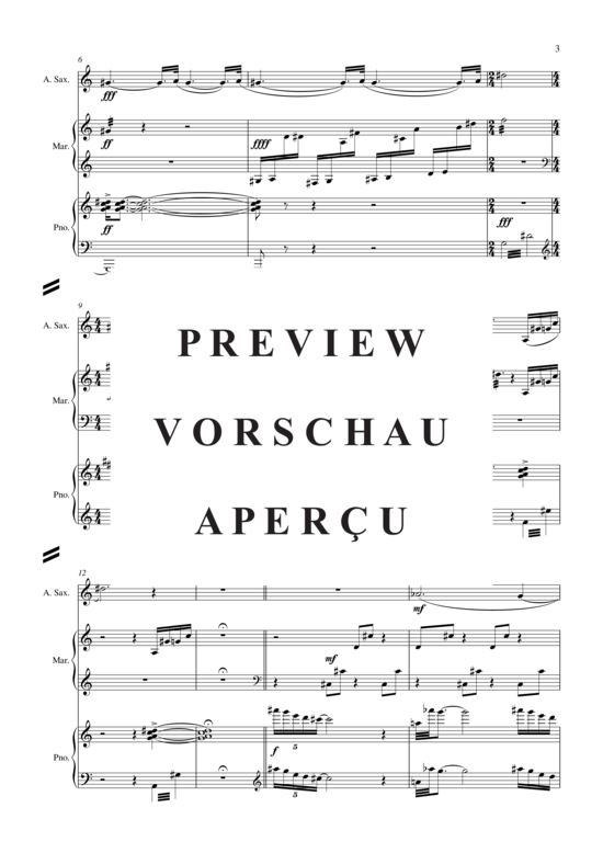 Product gallery: Page 4 of 21 Frequent Flyer , , (alto saxophone, marimba + piano)