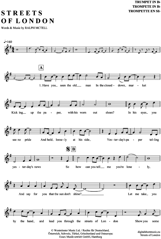 Produktbild zu: The Streets of London Ralph McTell