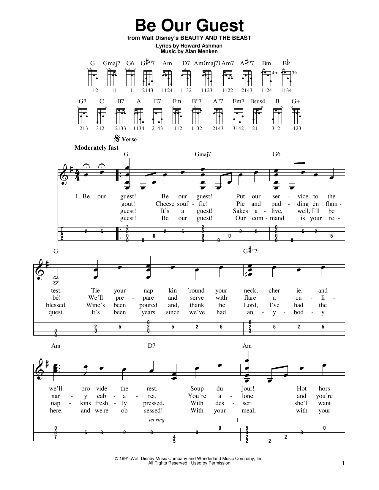 Produktbild zu: Be Our Guest (from Beauty And The Beast)
