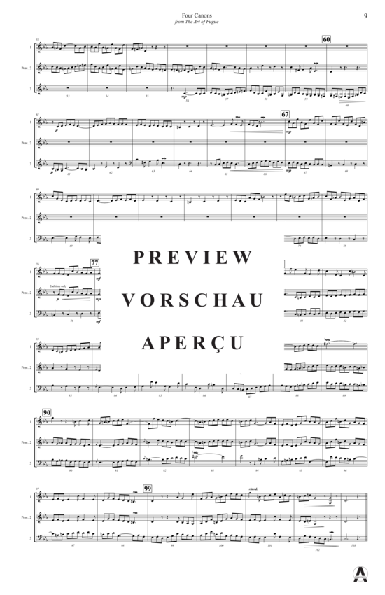 Produktgalerie: Seite 11 von 20 Vier Kanon aus Kunst der Fuge , , (Concert Band)