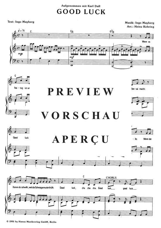 Produktgalerie: Seite 4 von 5 Good Luck, Dall, 	Karl, Klavier und Gesang